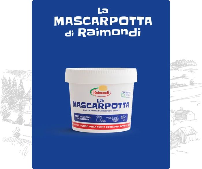 La Mascarpotta di Raimondi nella confezione presentata dal produttore.